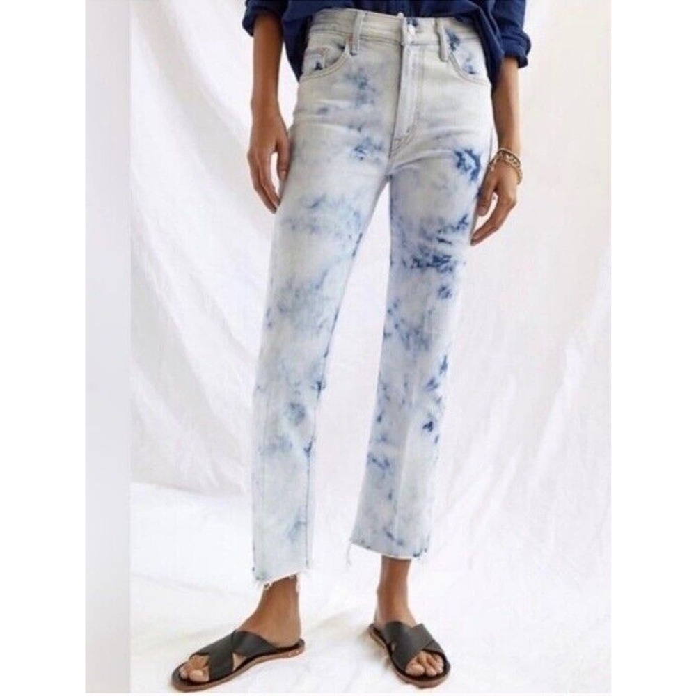 MOTHER Superior | The Insider Ankle Fray In A Tizzy Tie Dye Jeans summer denim